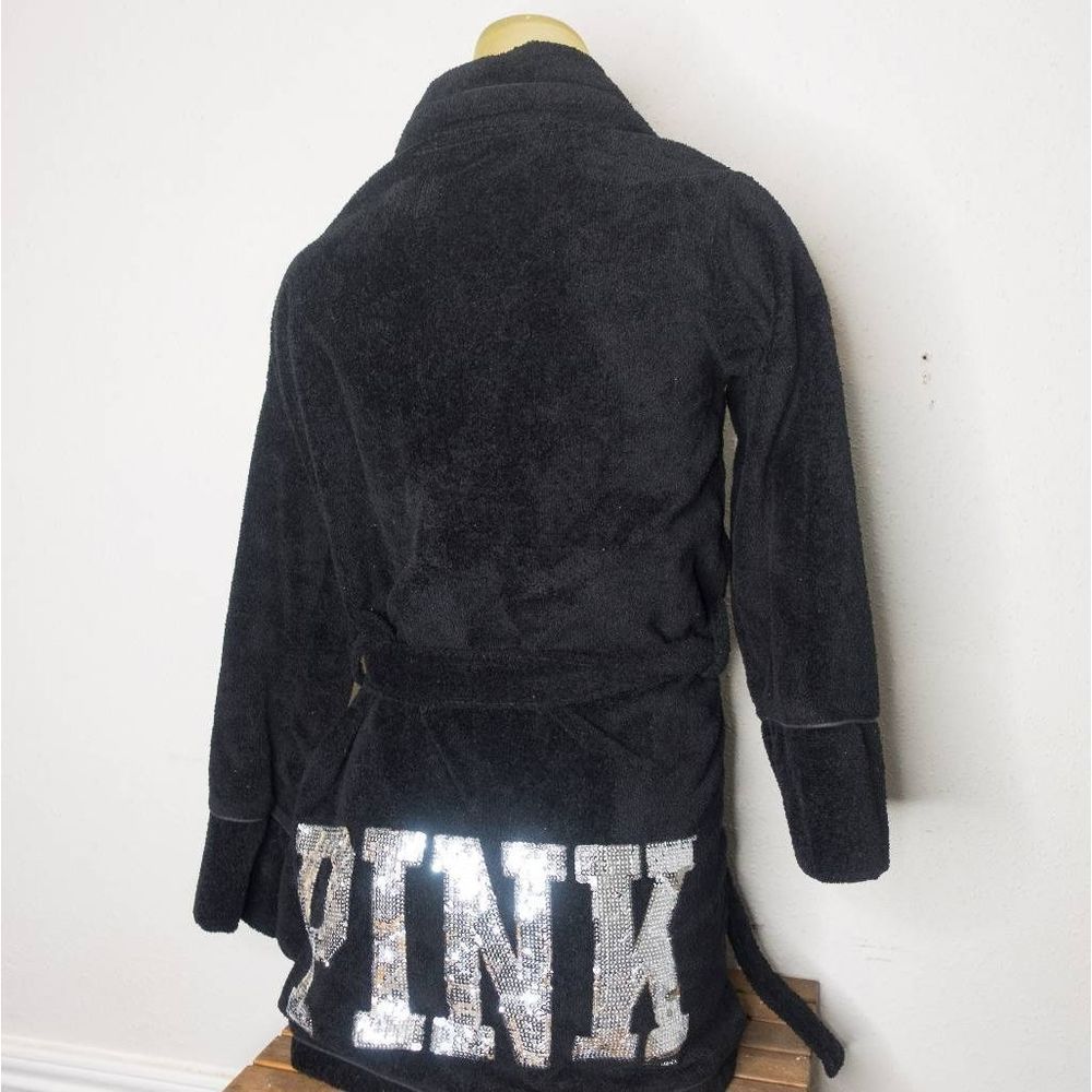 Vintage Victoria's Secret PINK Bling Sequin Sherpa Robe XS